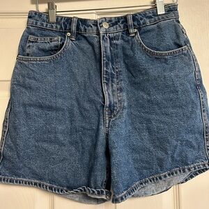Zara High waisted Mom Jean Shorts